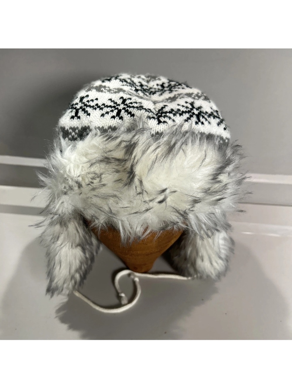 Screamer Trapper Hat Faux Fur Knit Ear Flap Fleece Lined Bomber Hat Winter OSFM - Picture 7 of 12